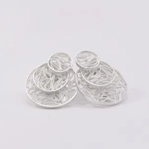 Aretes Ondas elegantes