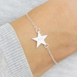 Pulsera estrella de plata 950