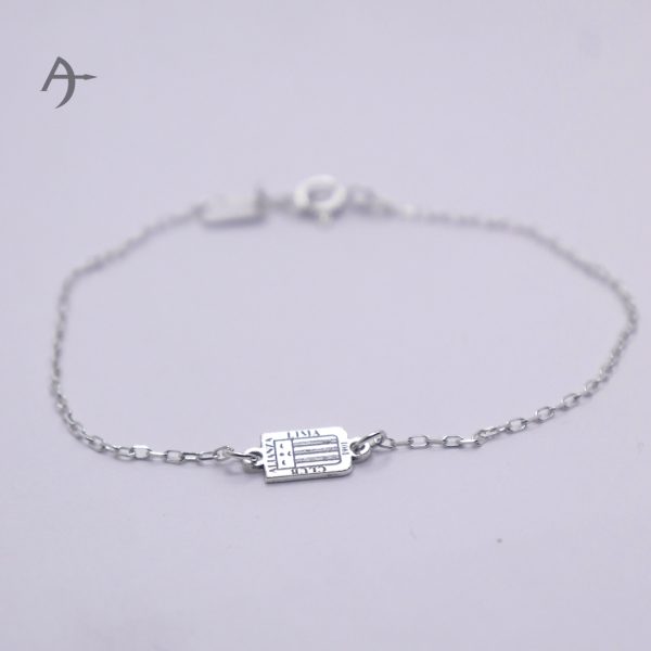Mamá Escudo pulsera de plata