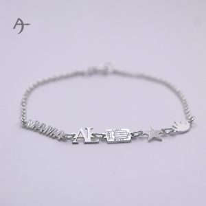 Mamá Al pulsera de plata 950