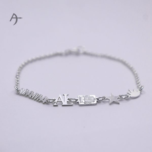 Mamá Al pulsera de plata 950